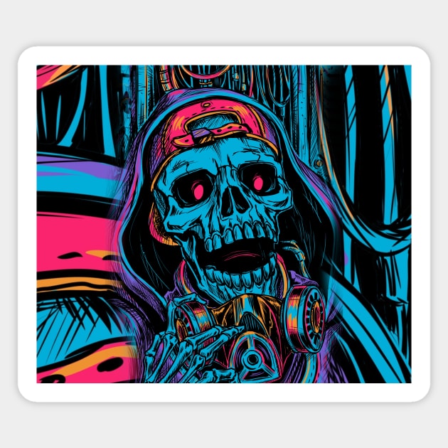 Skull Sticker by daghlashassan